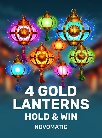 4 Gold Lanterns Hold & Win